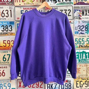 Vintage Fruit Of The Loom Purple Sweater